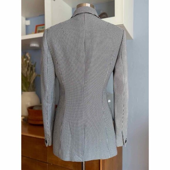 Rag & Bone Andre Black & White Check Houndstooth Blazer Jacket Size 4 - Picture 3 of 12
